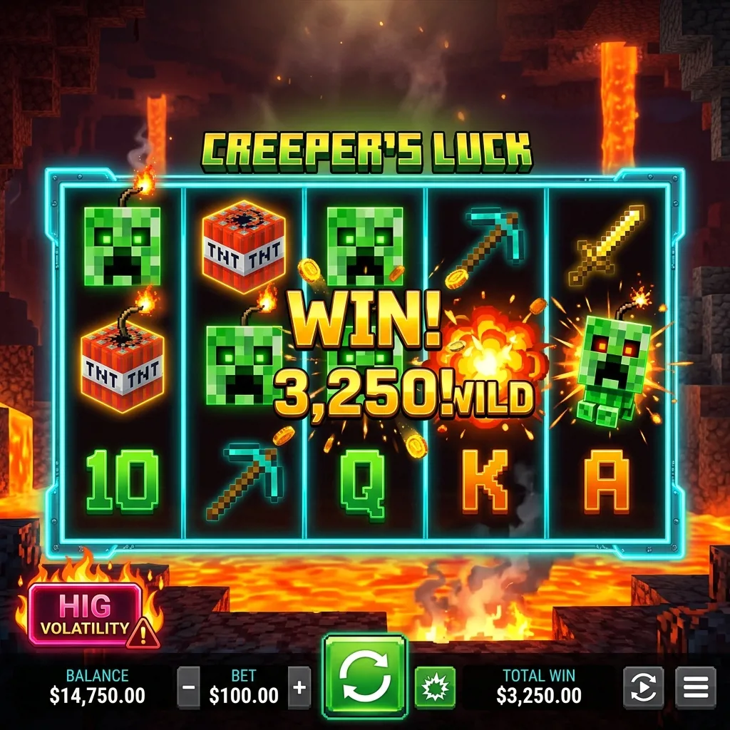Высоковолатильный слот Creeper's Luck
