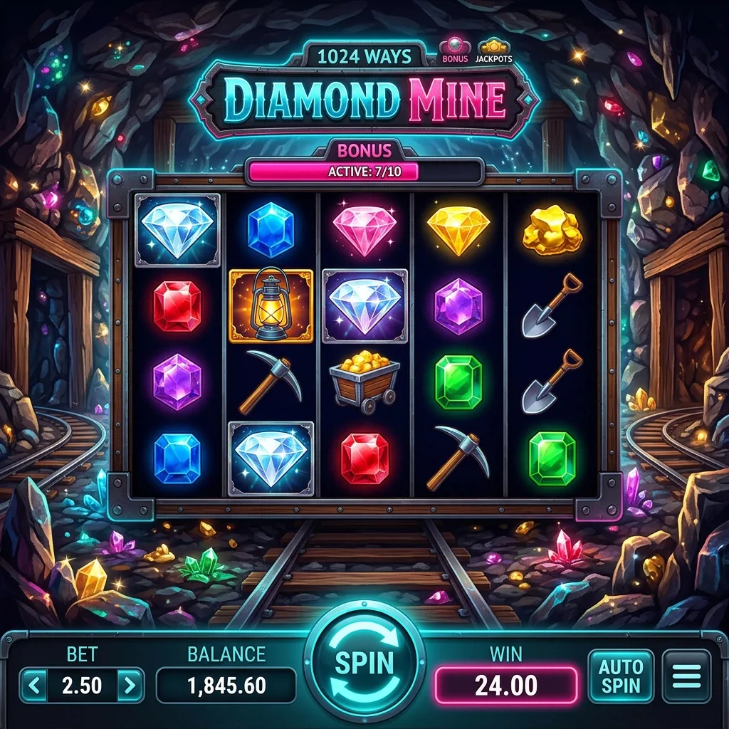 Слот Diamond Mine с высоким процентом возврата игроку