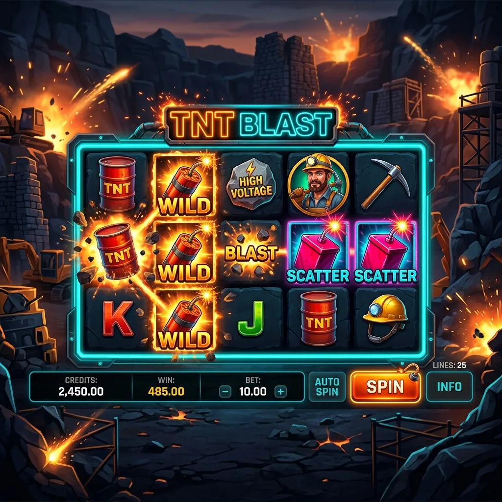 Новый слот TNT Blast с взрывной механикой