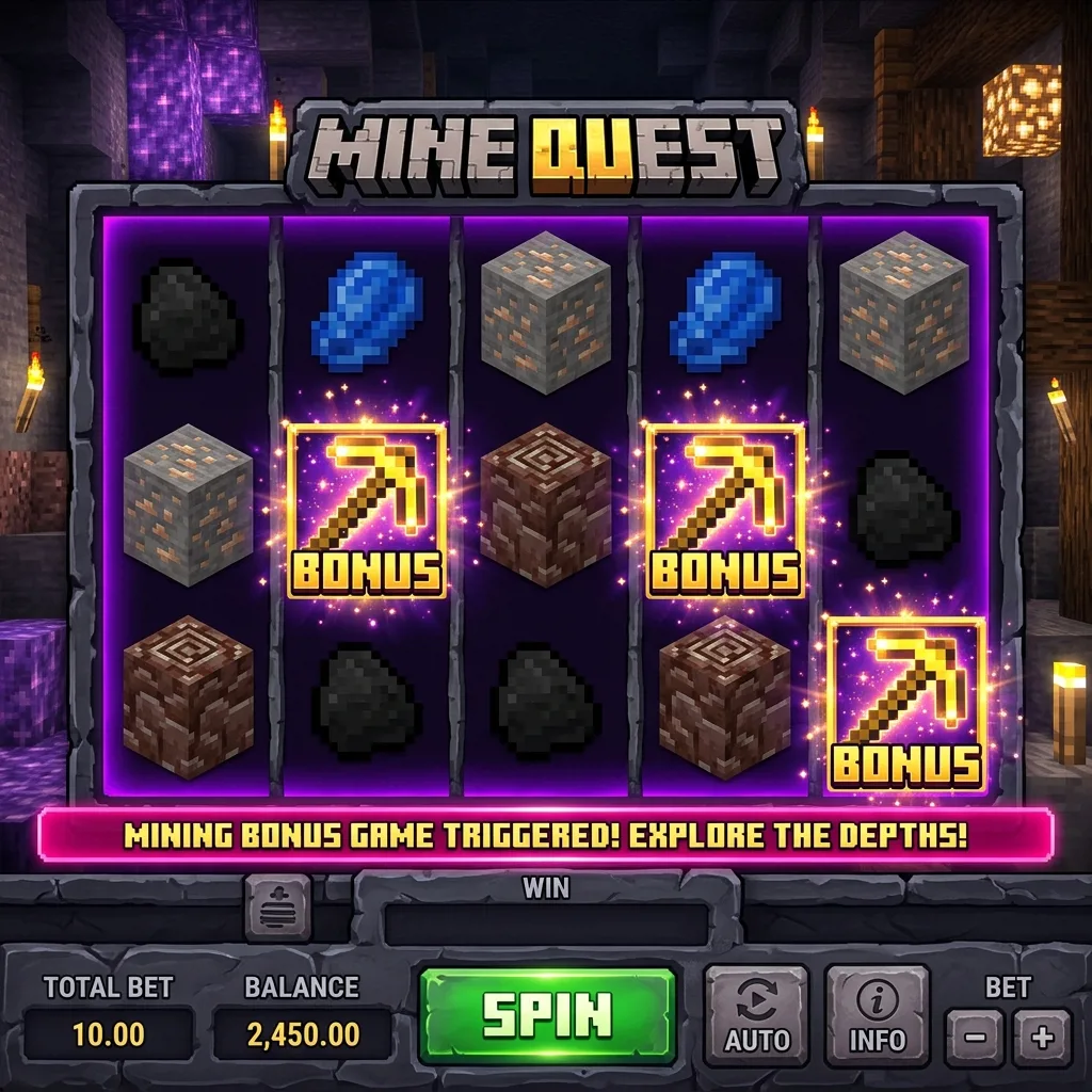 Слот Miner’s Luck с бонусной игрой добычи минералов
