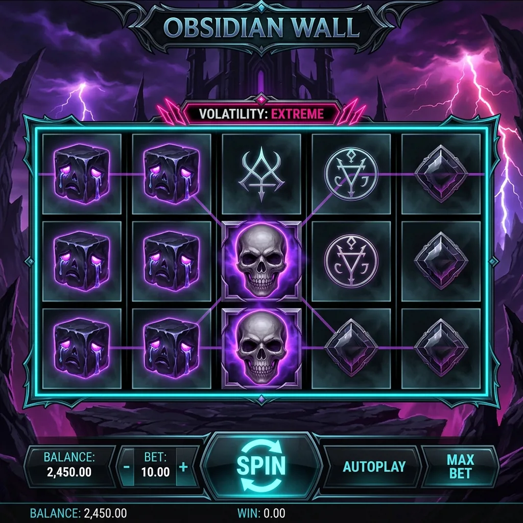 Слот Obsidian Wall с экстремальной волатильностью