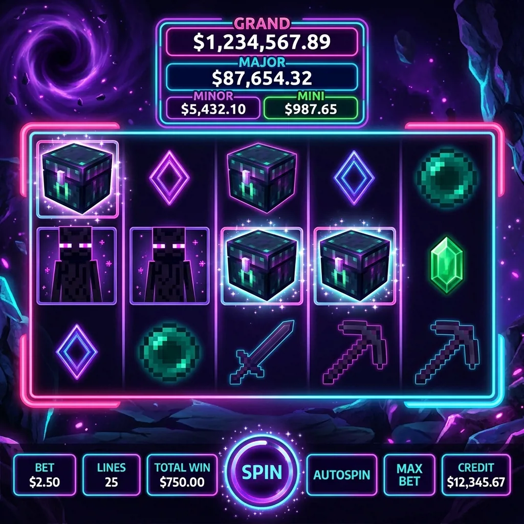Слот Ender Chest с прогрессивным джекпотом