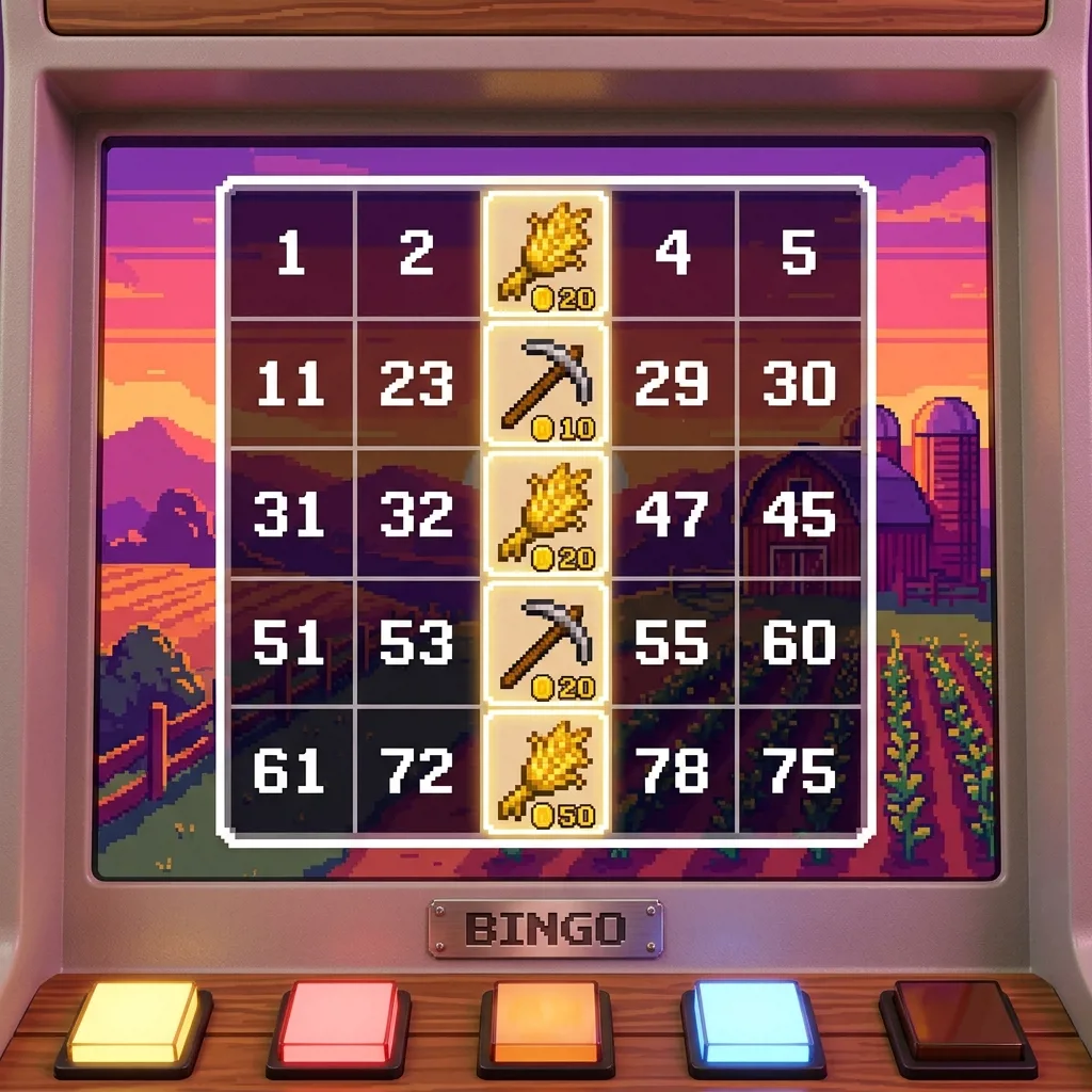 Gold Farm 80 — фермерское бинго с золотыми символами