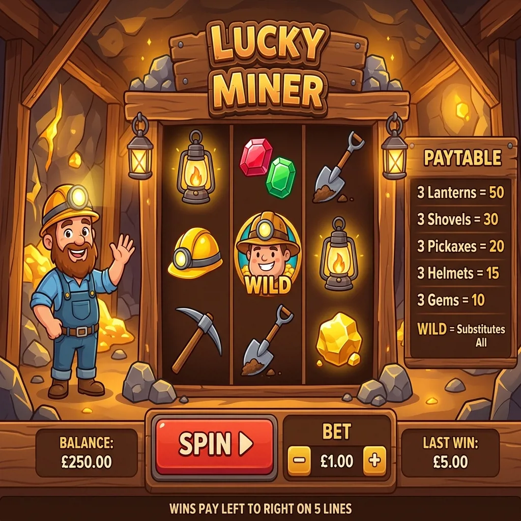 Слот Lucky Miner для начинающих игроков