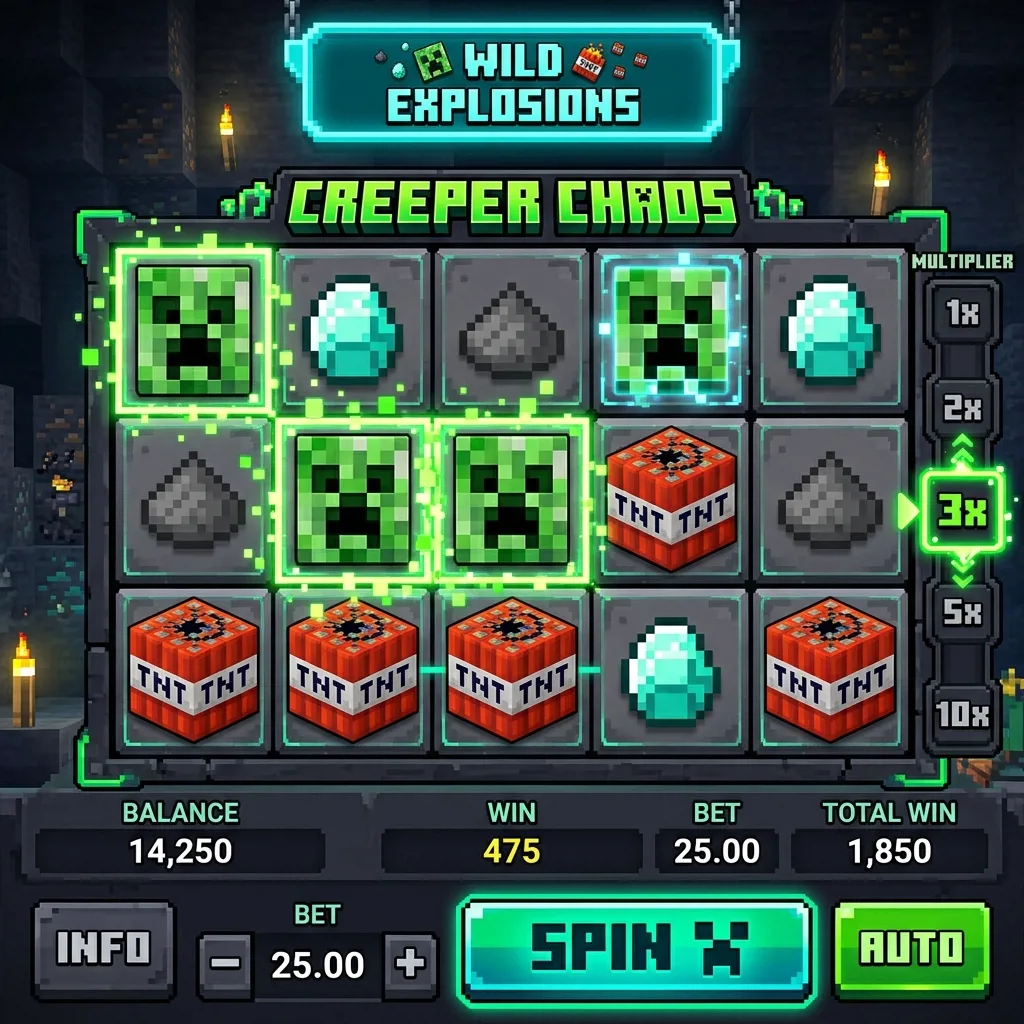 Слот Creeper Cash с высоким RTP и каскадными выигрышами